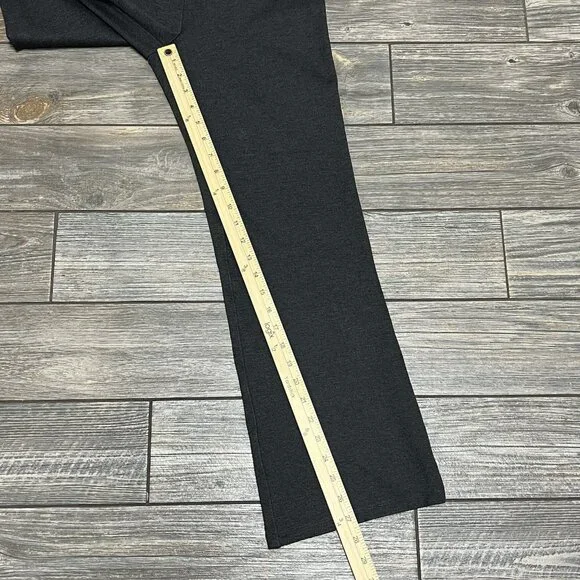 Quince Career Pant Charcoal Grey Women Small Stretch Pull On 28 Waist Wide Leg - Picture 10 of 11